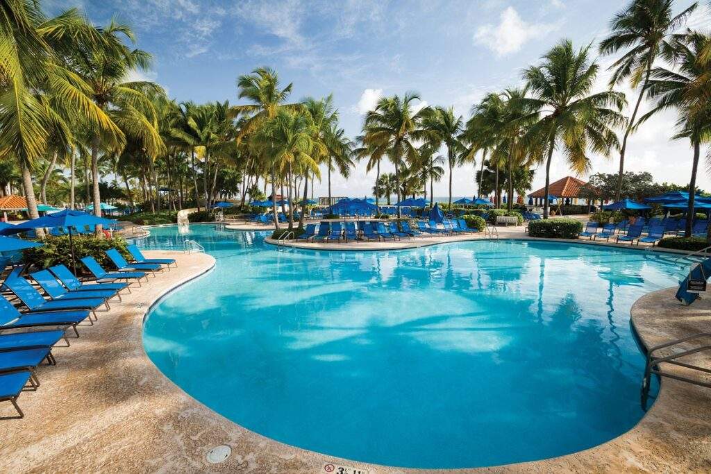 circular resort swimming pool