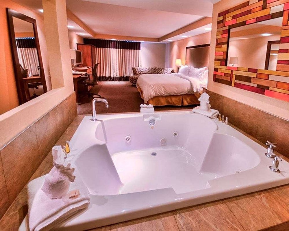 resort room with tub